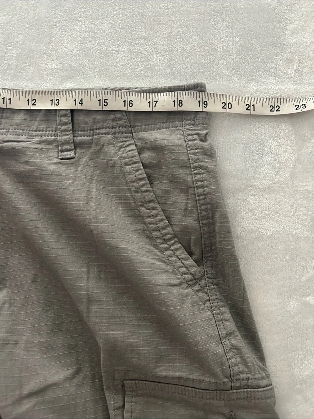 Wearfirst Men's Size 36 Gray Cargo Utility Stretch Waist Shorts
